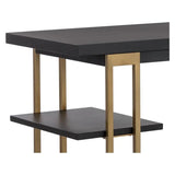 Levigne Desk Modern Black Iron Office Desk-Home Office Desks-SUNPAN-LOOMLAN