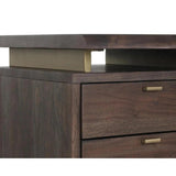 Lewis Wooden Desk with Three Drawers-Home Office Desks-SUNPAN-LOOMLAN