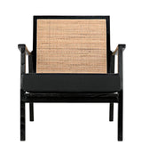 Lichtenstein Chair, Charcoal Black-Accent Chairs-Noir-LOOMLAN