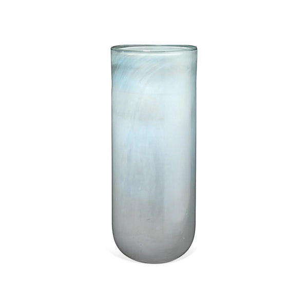 Light Blue Glass Vapor Vase 20" Vases & Jars LOOMLAN By Jamie Young