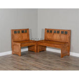 Light Breakfast Nook Set With Storage Bench