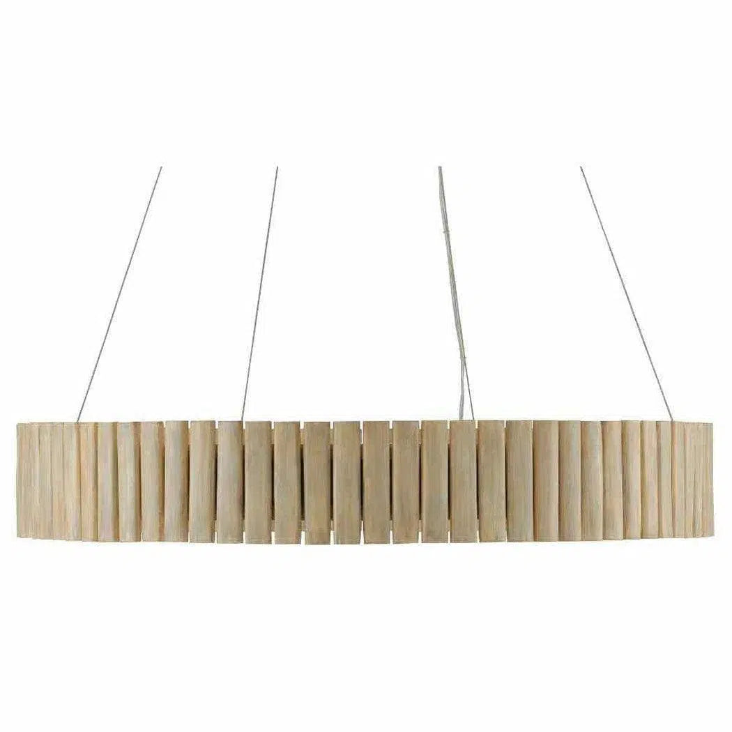 Light Taupe Smoke wood Tetterby Chandelier