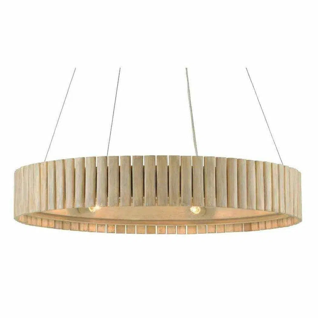 Light Taupe Smoke wood Tetterby Chandelier