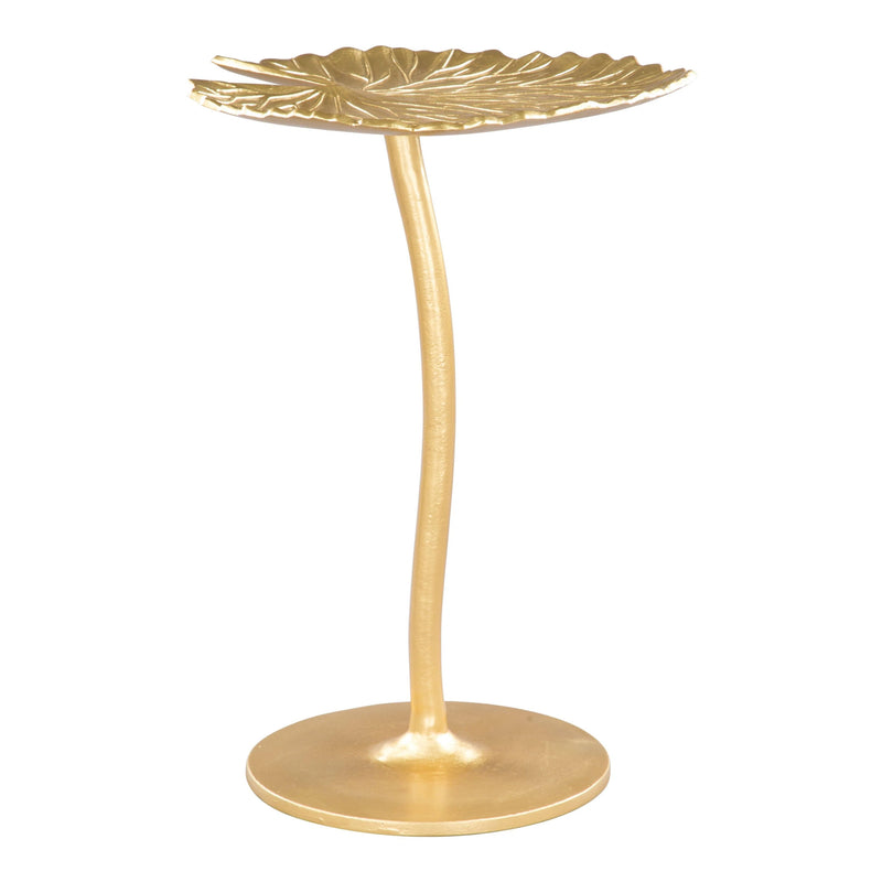 Lily Side Table Gold Side Tables LOOMLAN By Zuo Modern