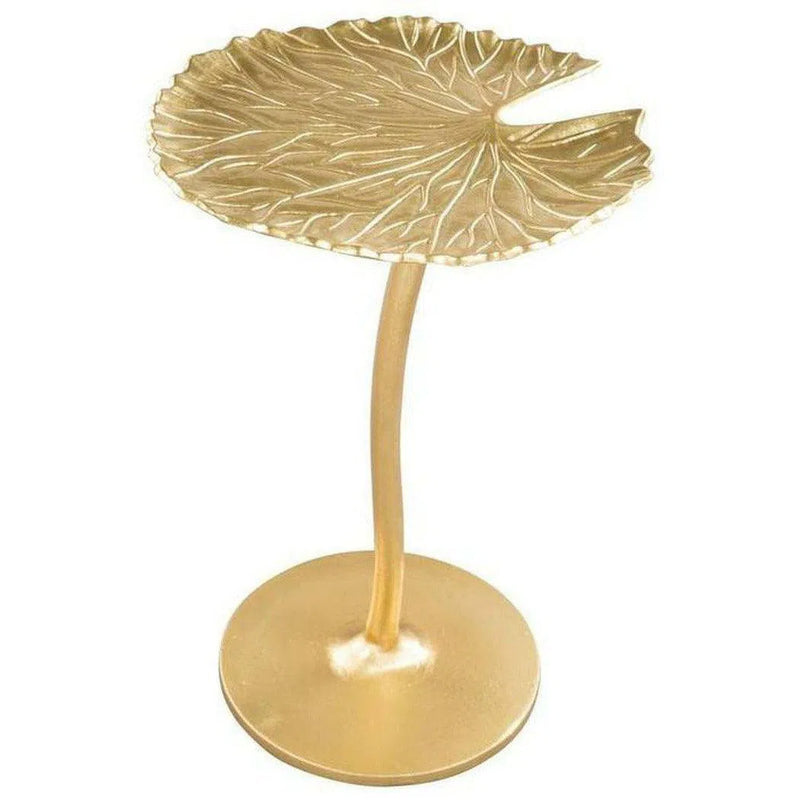 Lily Side Table Gold Side Tables LOOMLAN By Zuo Modern