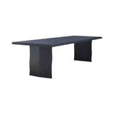 Lily Wooden Black Rectangular Dining Table