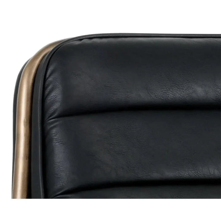 Lincoln Leather Lounge Chair - LOOMLAN - SUNPAN - Accent Chairs