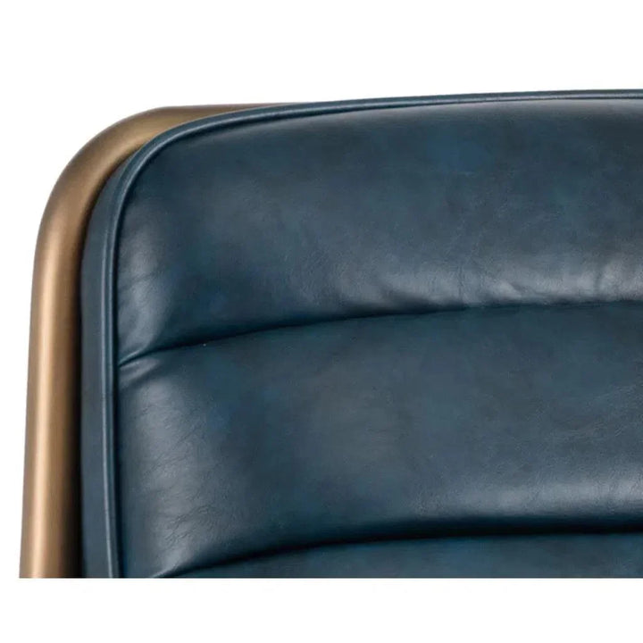 Lincoln Leather Lounge Chair - LOOMLAN - SUNPAN - Accent Chairs