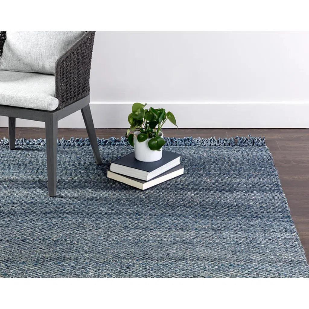 Lindau Hand-Woven Outdoor Teal Rug