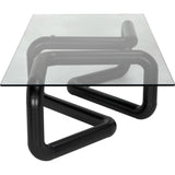 Linden Coffee Table Black Modern Elegance-Coffee Tables-Noir-LOOMLAN