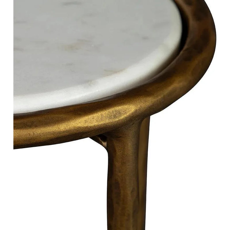 Lindsay Martini Marble Topped Round Table