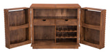 Linea Bar Cabinet Walnut-Accent Cabinets-Zuo Modern-LOOMLAN