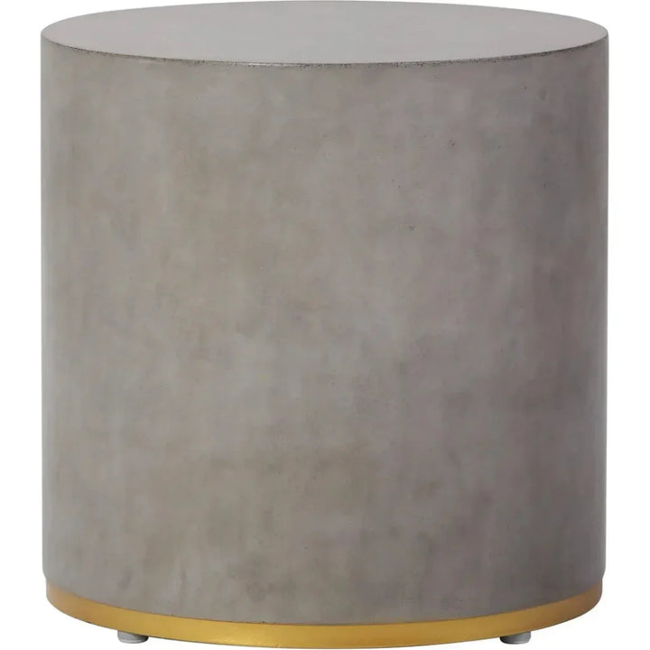 Linea Ring Accent Table Set - Gold Outdoor End Tables - LOOMLAN
