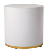 Linea Ring Accent Table Set - White Outdoor End Tables-Outdoor Side Tables-Seasonal Living-LOOMLAN
