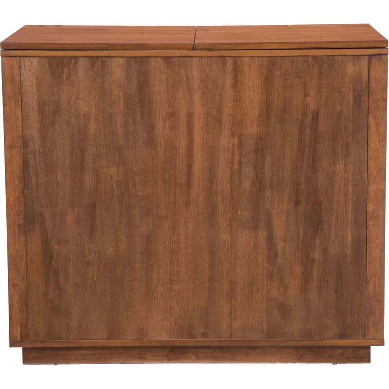 Linea Walnut Bar Cabinet