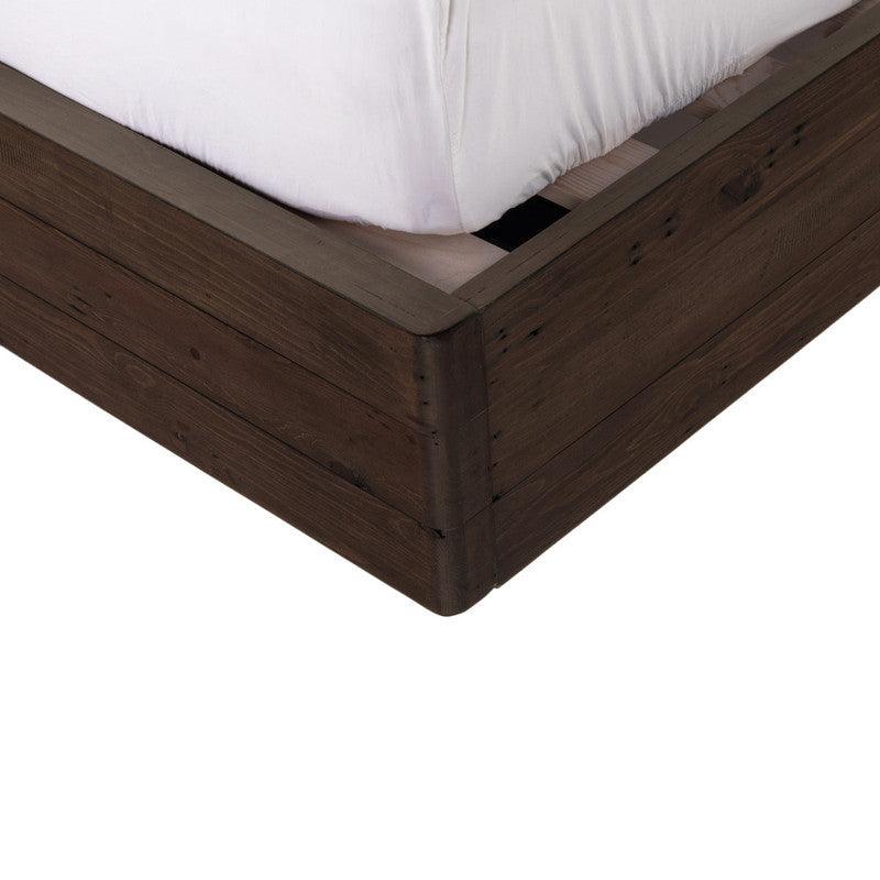 Lineo Upholstered Queen Bed - Burnt Oak Beds LOOMLAN By LHImports