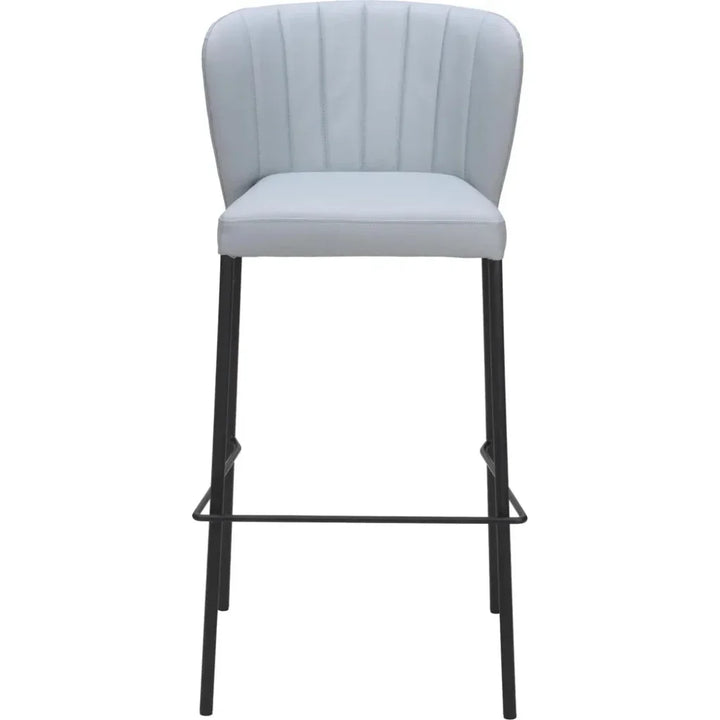 Linz Barstool (Set of 2) Gray - LOOMLAN - Zuo Modern - Bar Stools
