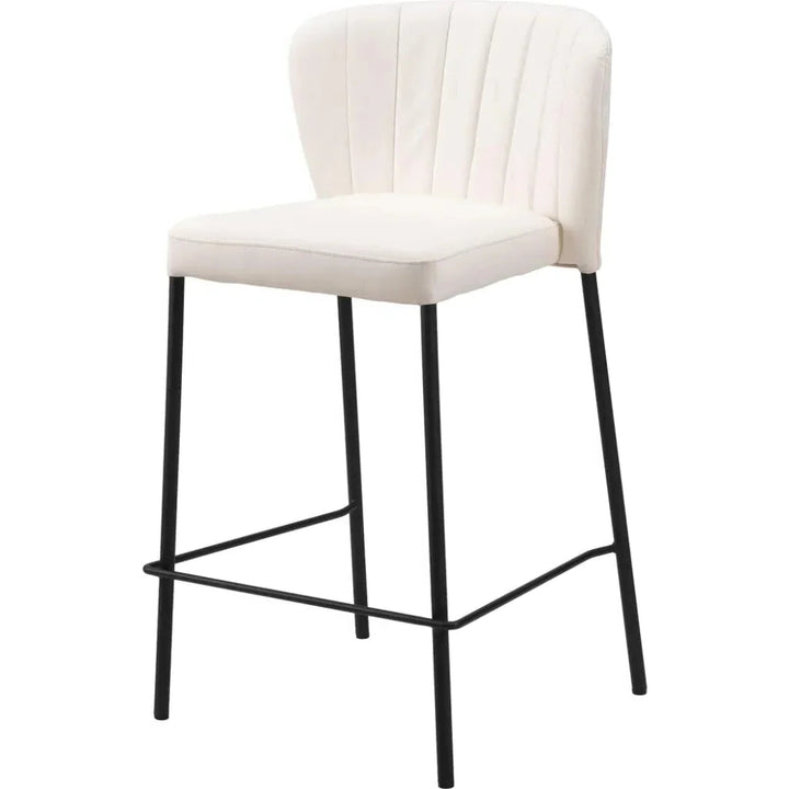 Linz Counter Stool (Set of 2) Cream - LOOMLAN - Zuo Modern - Counter Stools