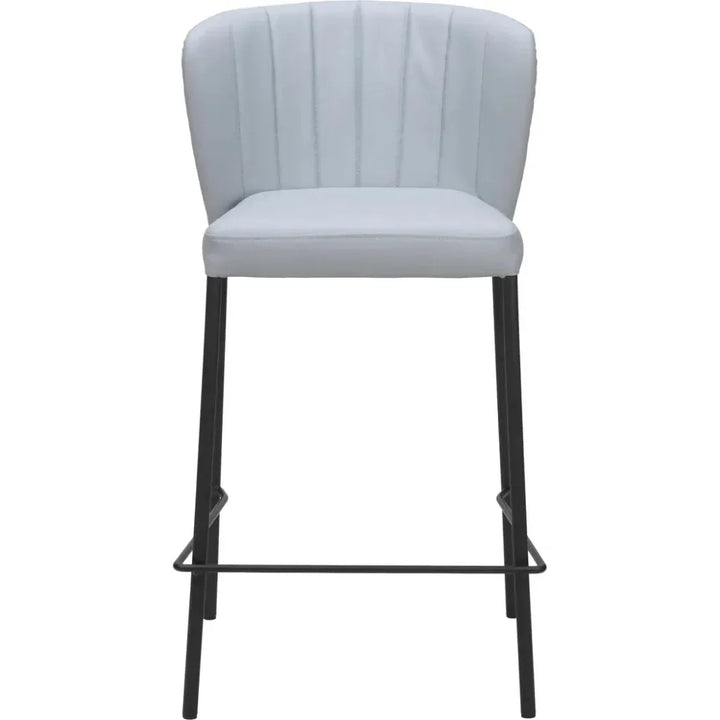 Linz Counter Stool (Set of 2) Gray - LOOMLAN - Zuo Modern - Counter Stools