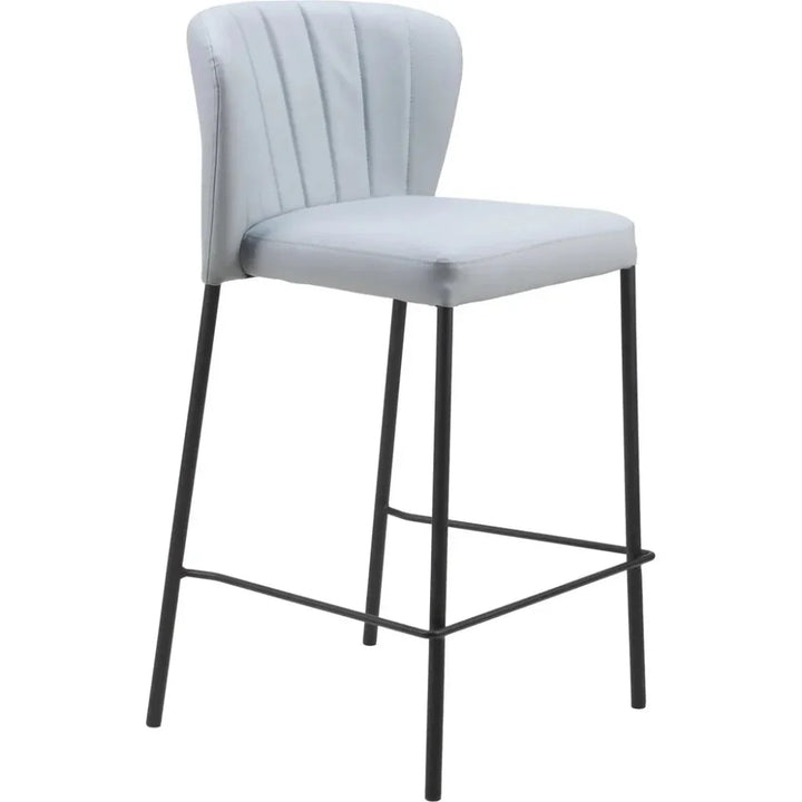 Linz Counter Stool (Set of 2) Gray - LOOMLAN - Zuo Modern - Counter Stools