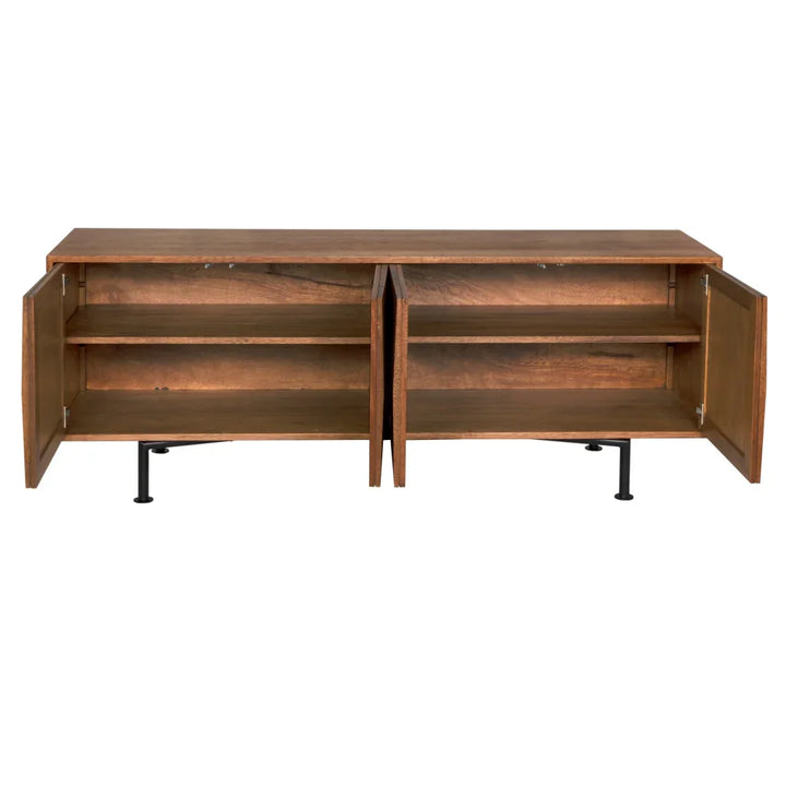 Lionell Wooden Brown Sideboard - LOOMLAN - Noir - Sideboards