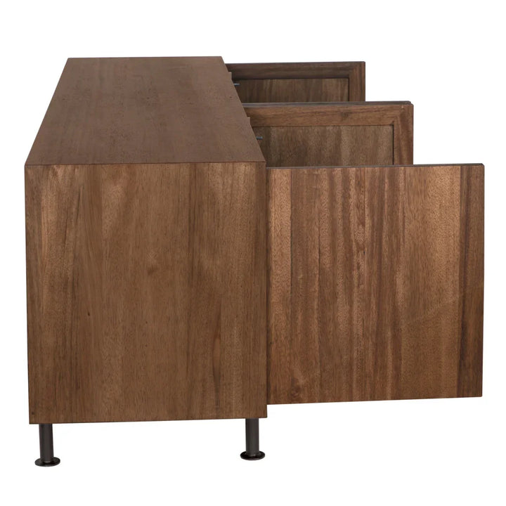 Lionell Wooden Brown Sideboard - LOOMLAN - Noir - Sideboards