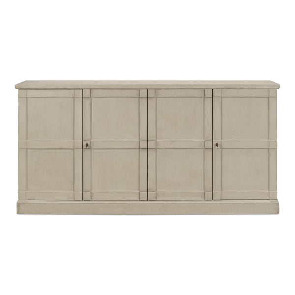 Lionisio Buffet 75" Wash Gray Wood Doors-Sideboards-Sarreid-LOOMLAN