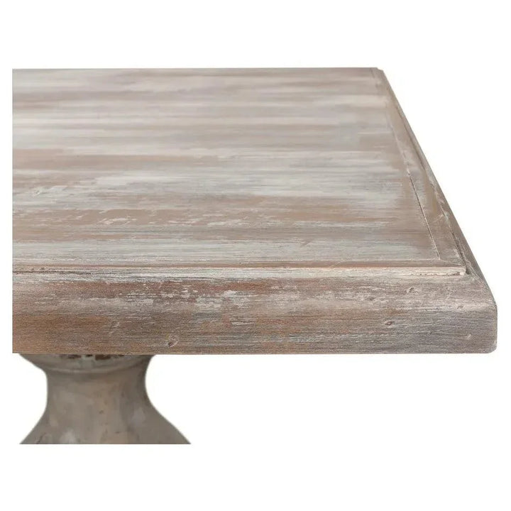 Lionisio Trestle Wood Dining Table-Dining Tables-Sarreid-LOOMLAN