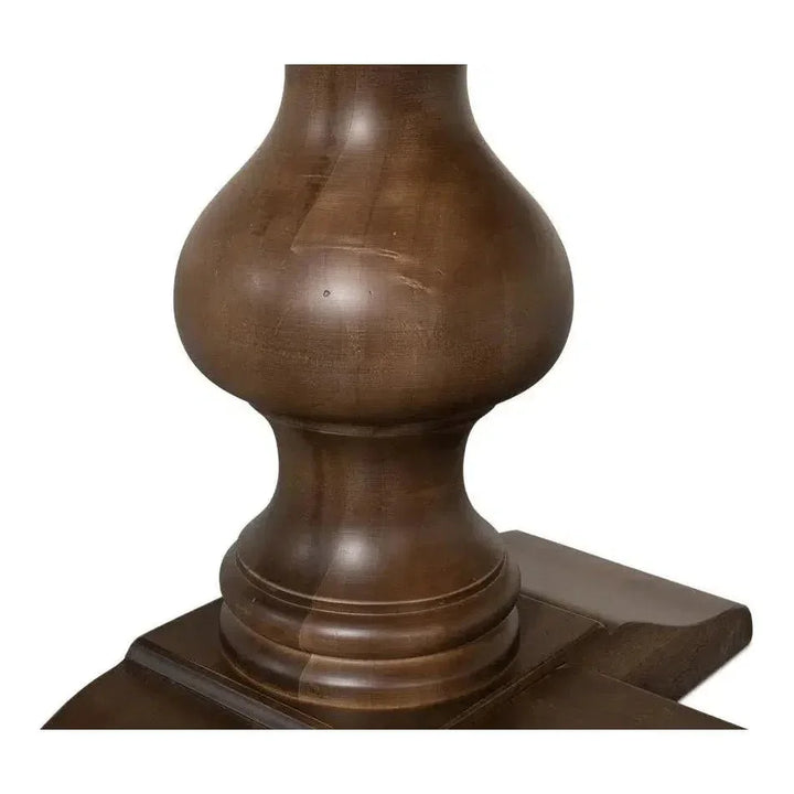 Lionisio Trestle Wood Dining Table-Dining Tables-Sarreid-LOOMLAN