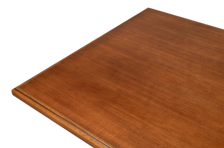 Lionisio Trestle Wood Dining Table-Dining Tables-Sarreid-LOOMLAN