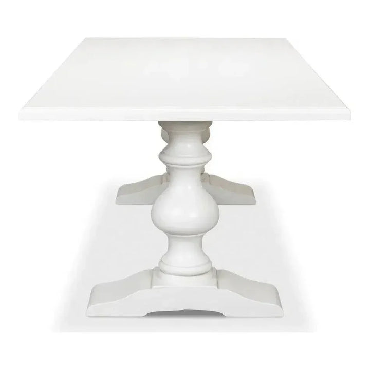 Lionisio Trestle Wood Dining Table-Dining Tables-Sarreid-LOOMLAN