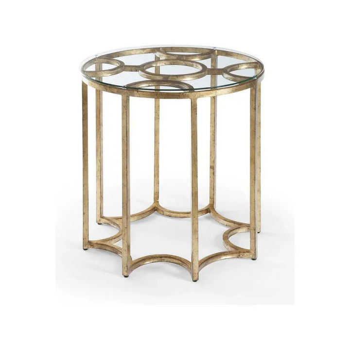 Lisette Metal Base Round Side Table - LOOMLAN - Chelsea House - Side Tables