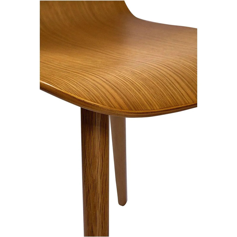 Lissi Wooden Armless Dining Chair-Dining Chairs-Moe's Home-LOOMLAN