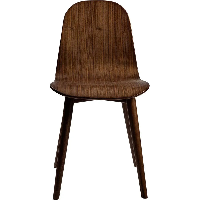 Lissi Wooden Armless Dining Chair-Dining Chairs-Moe's Home-LOOMLAN