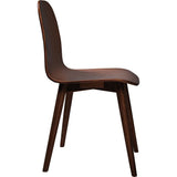 Lissi Wooden Armless Dining Chair-Dining Chairs-Moe's Home-LOOMLAN