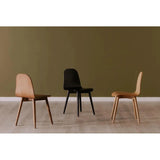 Lissi Wooden Armless Dining Chair-Dining Chairs-Moe's Home-LOOMLAN