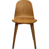 Lissi Wooden Armless Dining Chair-Dining Chairs-Moe's Home-LOOMLAN