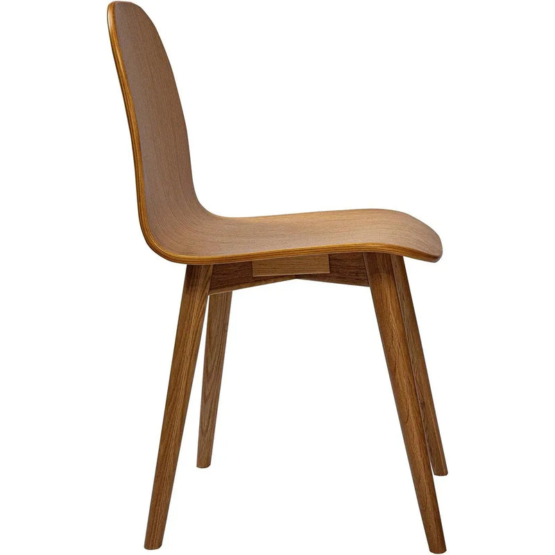 Lissi Wooden Armless Dining Chair-Dining Chairs-Moe's Home-LOOMLAN