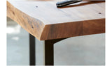 Live Edge Counter Table Smoked Brown Industrial-Counter Tables-Moe's Home-LOOMLAN
