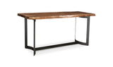 Live Edge Counter Table Smoked Brown Industrial-Counter Tables-Moe's Home-LOOMLAN