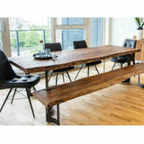 Live Edge Dining Table for 12 People