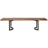 78" Rectangular Reclaimed Wood Dining Table for 6 People Dining Tables LOOMLAN By Moe's Home
