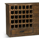 Live Edge Wine Cabinet Drawers Home Bar Serving Station