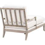 LiveSmart White Performance Chaise Lounge Living Room