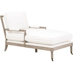 LiveSmart White Performance Chaise Lounge Living Room