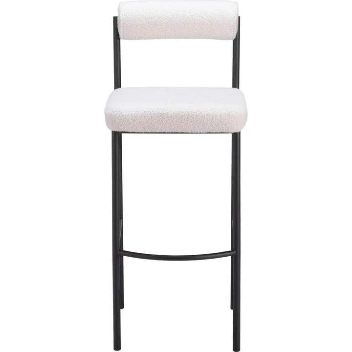 Livorno Barstool (Set of 2) Ivory - LOOMLAN - Zuo Modern - Bar Stools