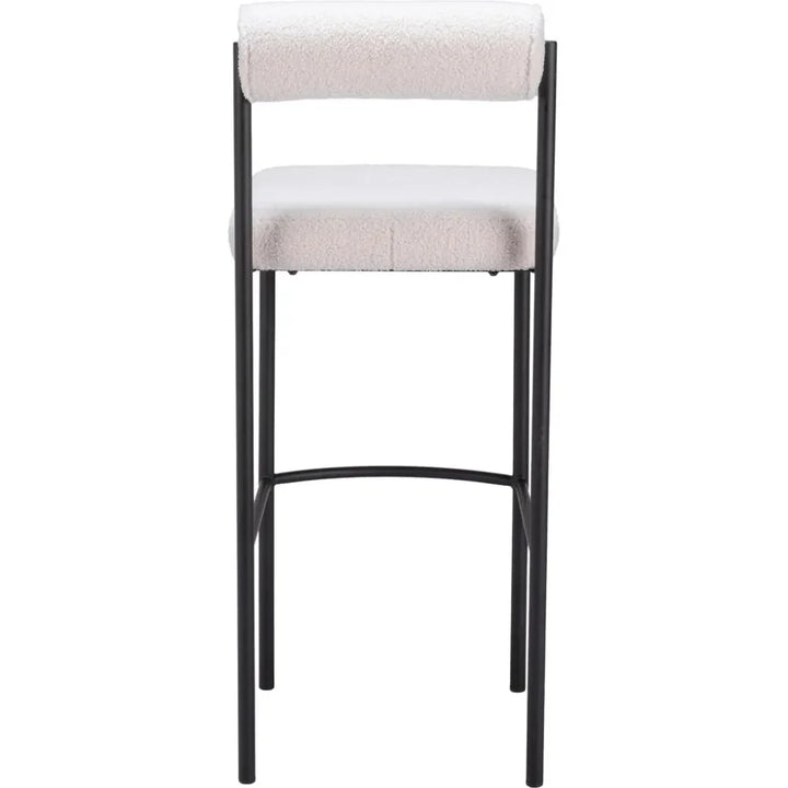 Livorno Barstool (Set of 2) Ivory - LOOMLAN - Zuo Modern - Bar Stools