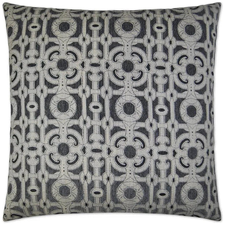 Locket Grey Throw Pillow With Insert - LOOMLAN - D.V. Kap - Throw Pillows