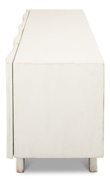 Lola Sideboard Antique White Low-Sideboards-Sarreid-LOOMLAN
