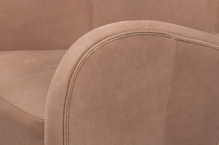 Lombard Wing Leather Chair - LOOMLAN - Sarreid - Club Chairs